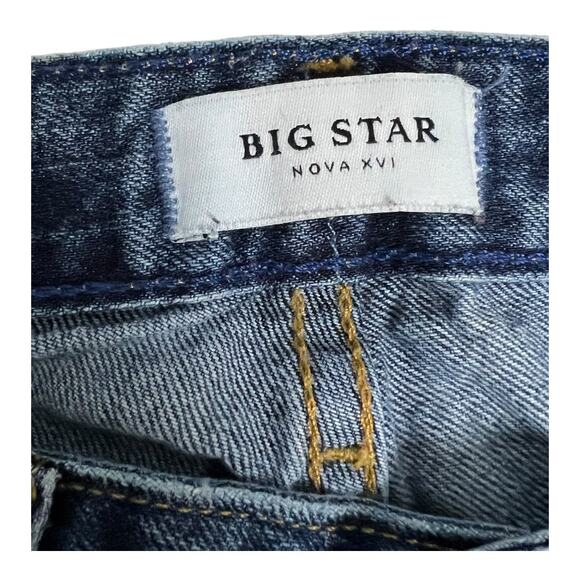 Big Star Kate Straight size 24 Womens Jeans Denim Pants Distressed - Picture 3 of 6